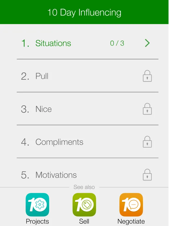 10 Day Influencing iPad  স্ক্রিনশট