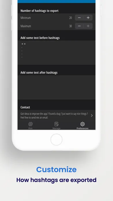MyHashtags Organizer Ekran Görüntüleri