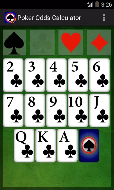 Ảnh chụp màn hình của Poker Odds Calculator