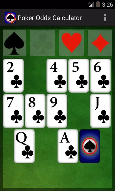 Ảnh chụp màn hình của Poker Odds Calculator