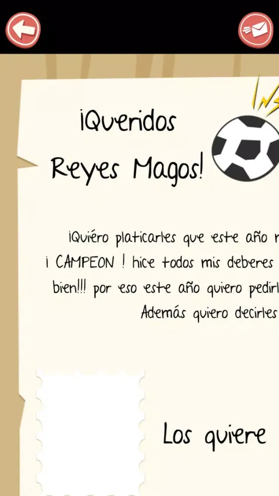 Tu carta a Los Reyes Magos スクリーンショット