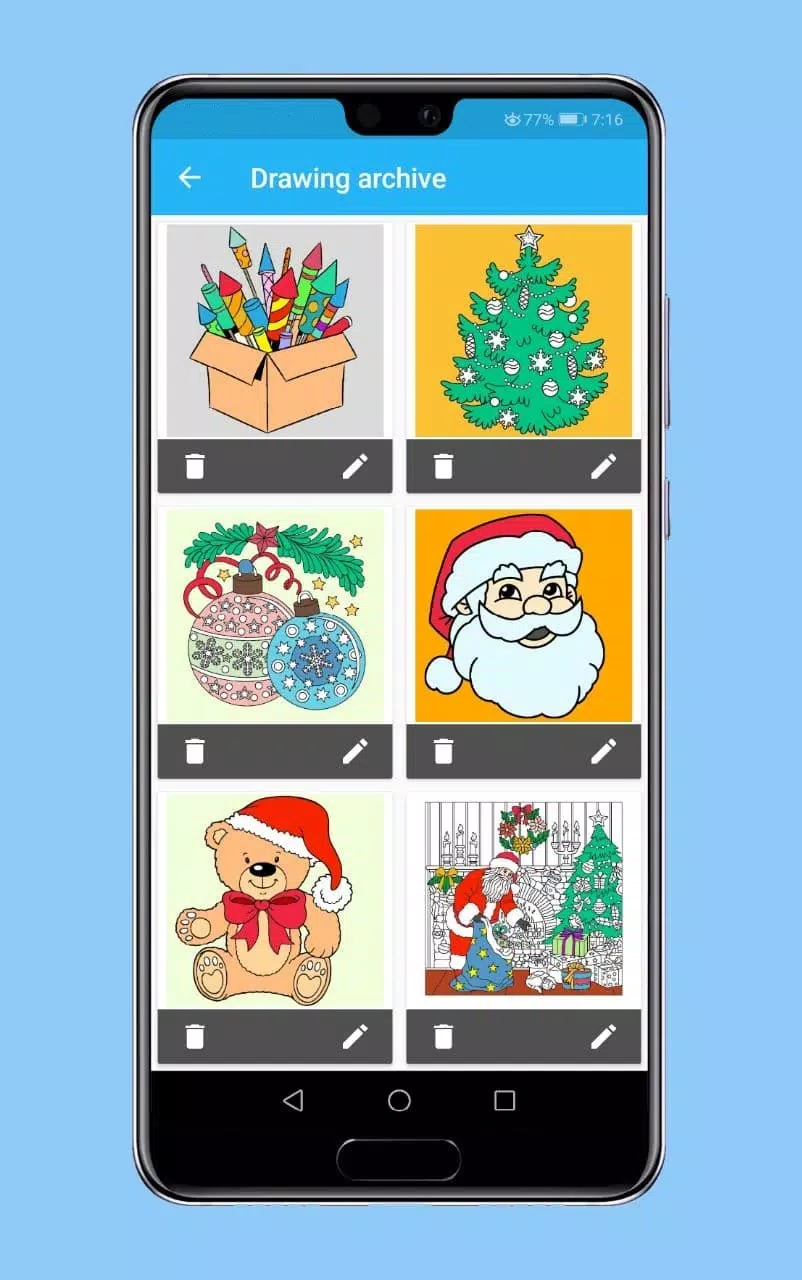 Christmas coloring book Screenshots