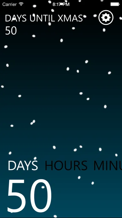 Capturas de tela do Days Until Xmas