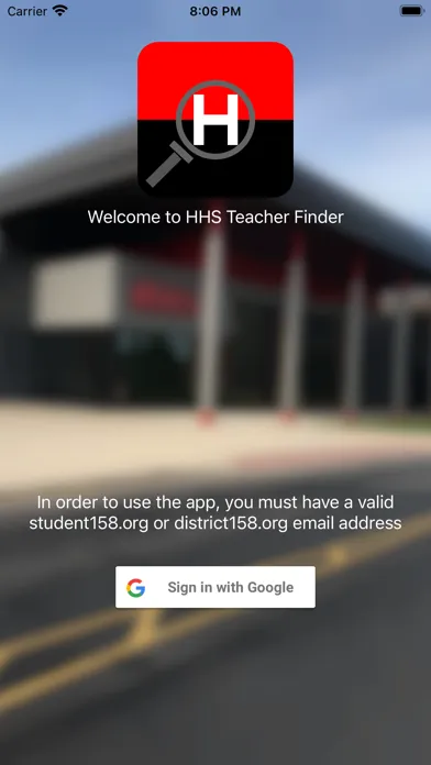 Ảnh chụp màn hình của HHS Teacher Finder