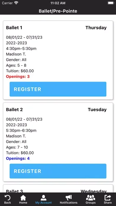 Tangkapan skrin Chrissy Rae’s Dance Academy
