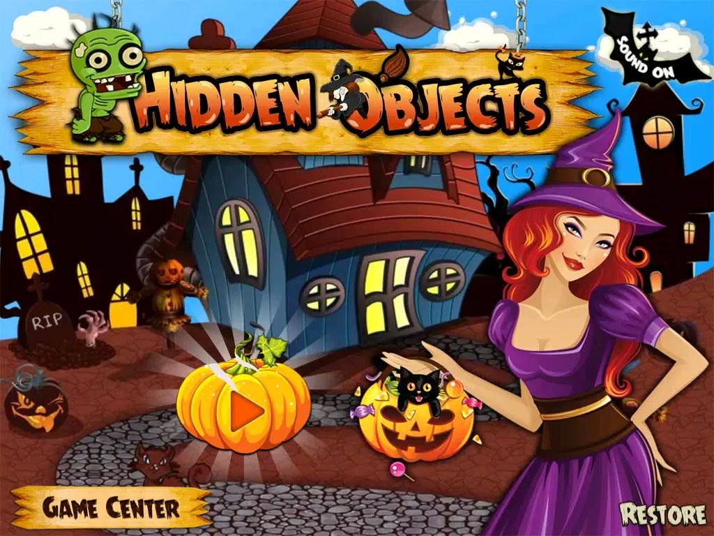 Tangkapan skrin 2014 Halloween party with friends : hidden objects iPad 