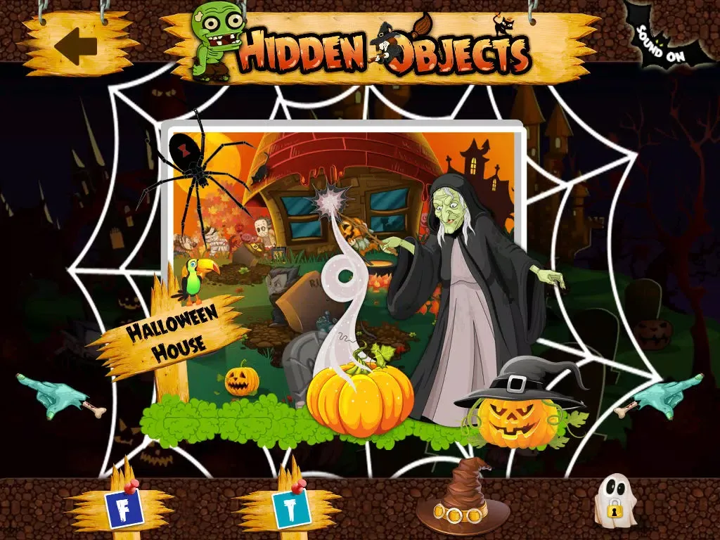 Tangkapan skrin 2014 Halloween party with friends : hidden objects iPad 