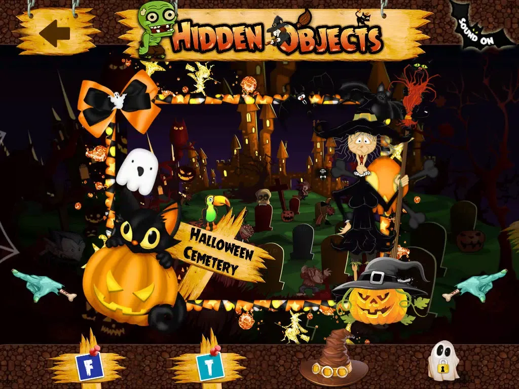 Tangkapan skrin 2014 Halloween party with friends : hidden objects iPad 