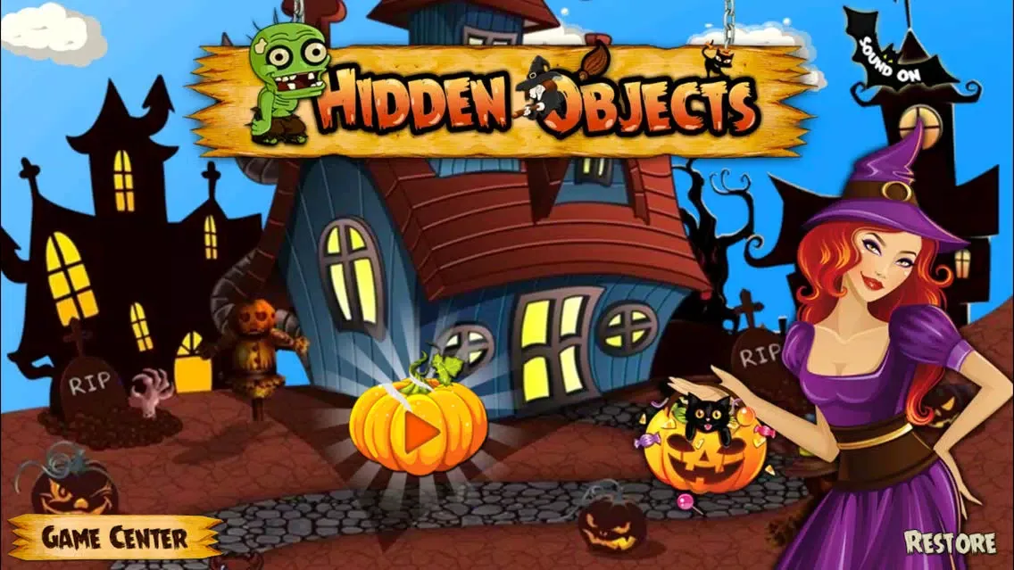 Tangkapan skrin 2014 Halloween party with friends : hidden objects
