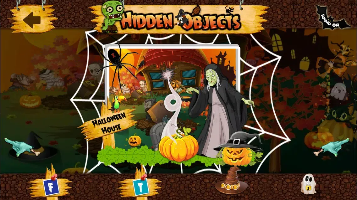 Tangkapan skrin 2014 Halloween party with friends : hidden objects