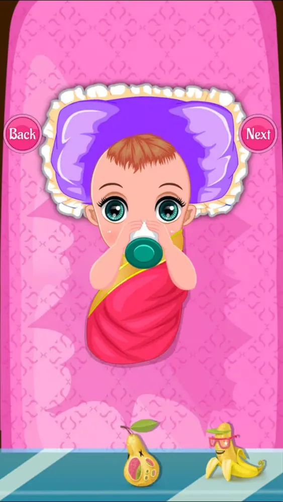Tangkapan skrin Princess New baby Born free games