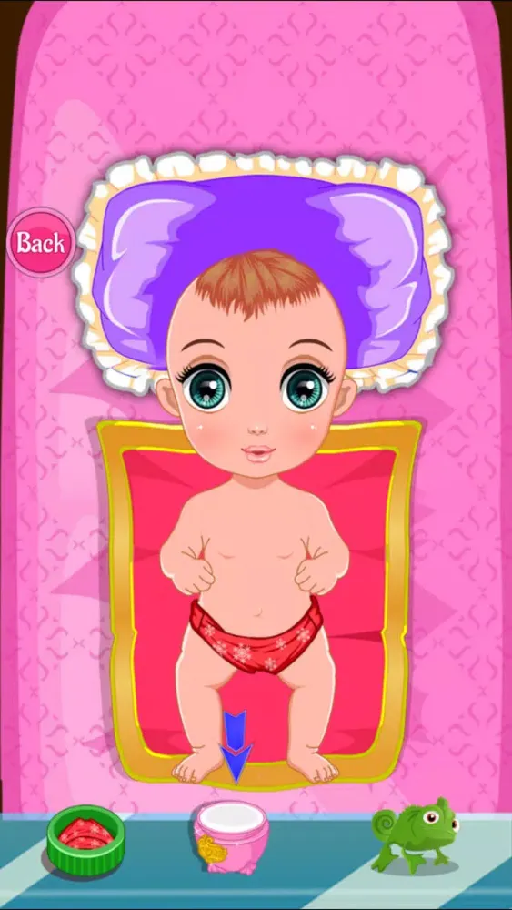Tangkapan skrin Princess New baby Born free games