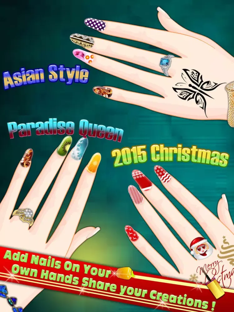 Captures d'écran de High School Teenage Nail Art Christmas party iPad 