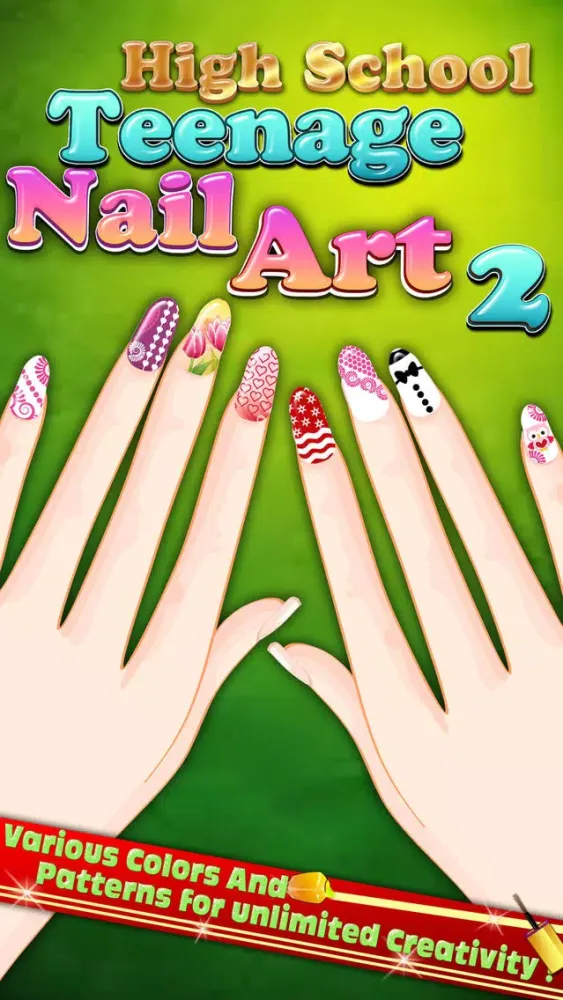 Captures d'écran de High School Teenage Nail Art Christmas party