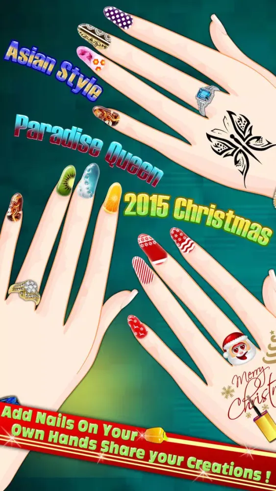 Captures d'écran de High School Teenage Nail Art Christmas party