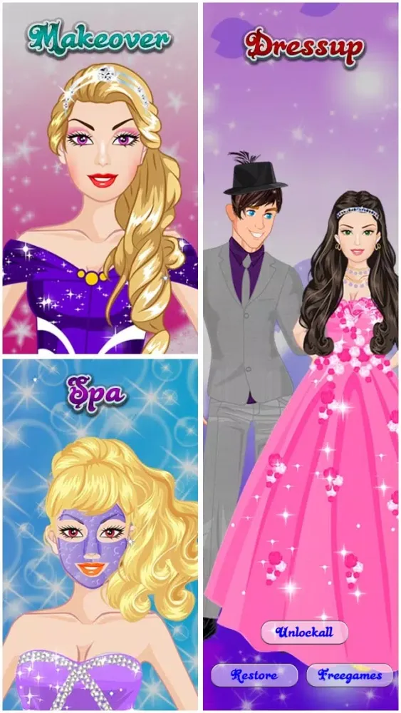 Princess Dating Spa , Makeover ,Dressup -Free Kids games स्क्रीनशॉट