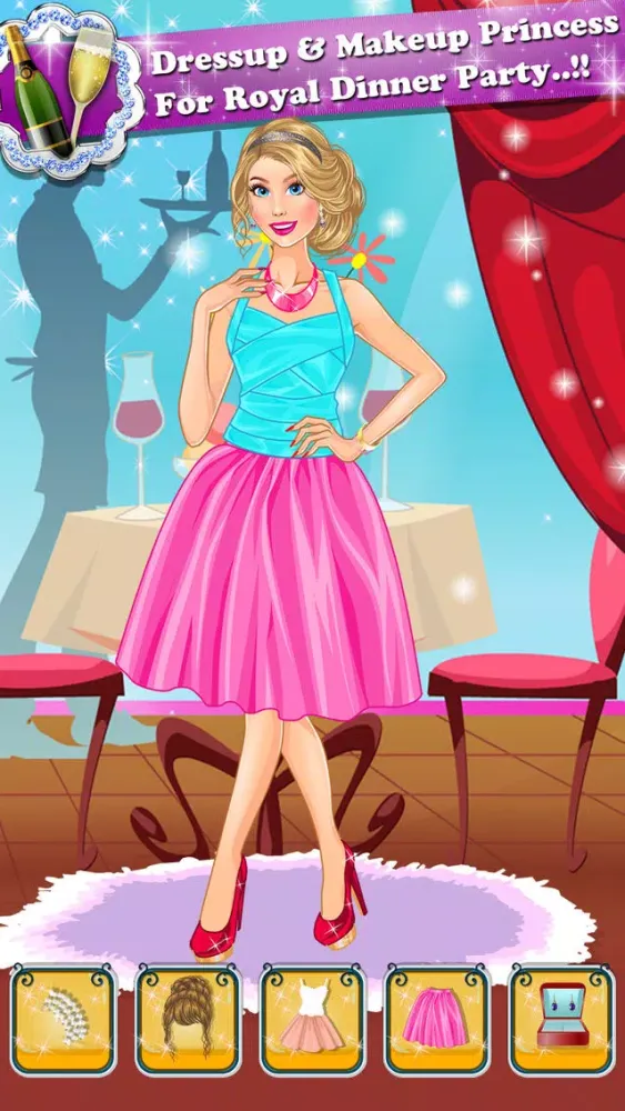 Ảnh chụp màn hình của Princess dinner party makeover