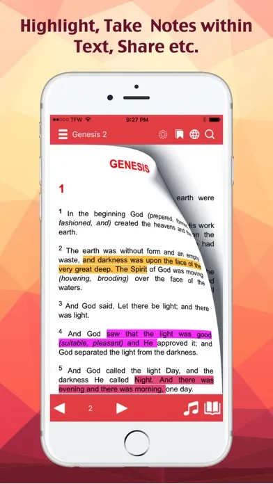 Capturas de tela do Amplified Bible (Audio)