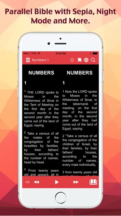Capturas de tela do Amplified Bible (Audio)