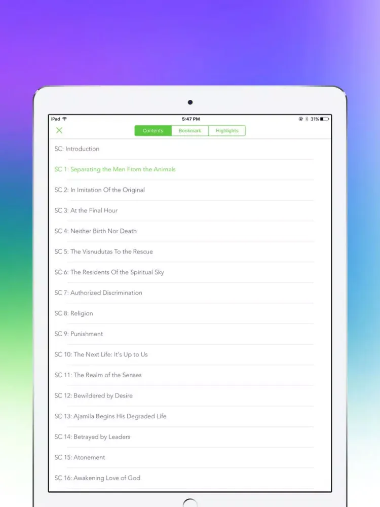 Vedas Collections iPad  Screenshots