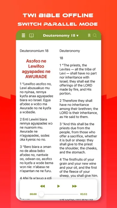Zrzuty ekranu Twi Bible: Asante Listen Audio