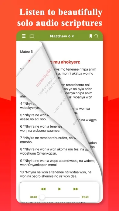 Zrzuty ekranu Twi Bible: Asante Listen Audio