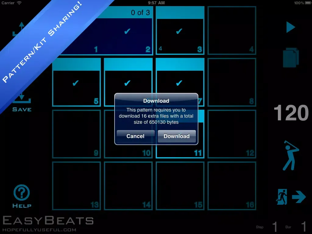 EasyBeats 2 Pro Drum Machine - Beat or Program Drums! iPad  स्क्रीनशॉट