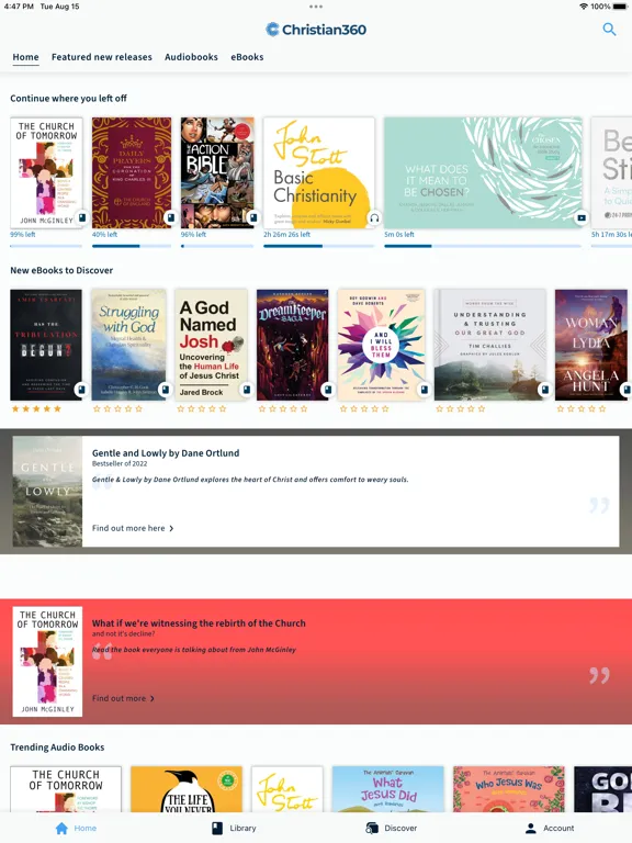 Christian360 iPad  Screenshots