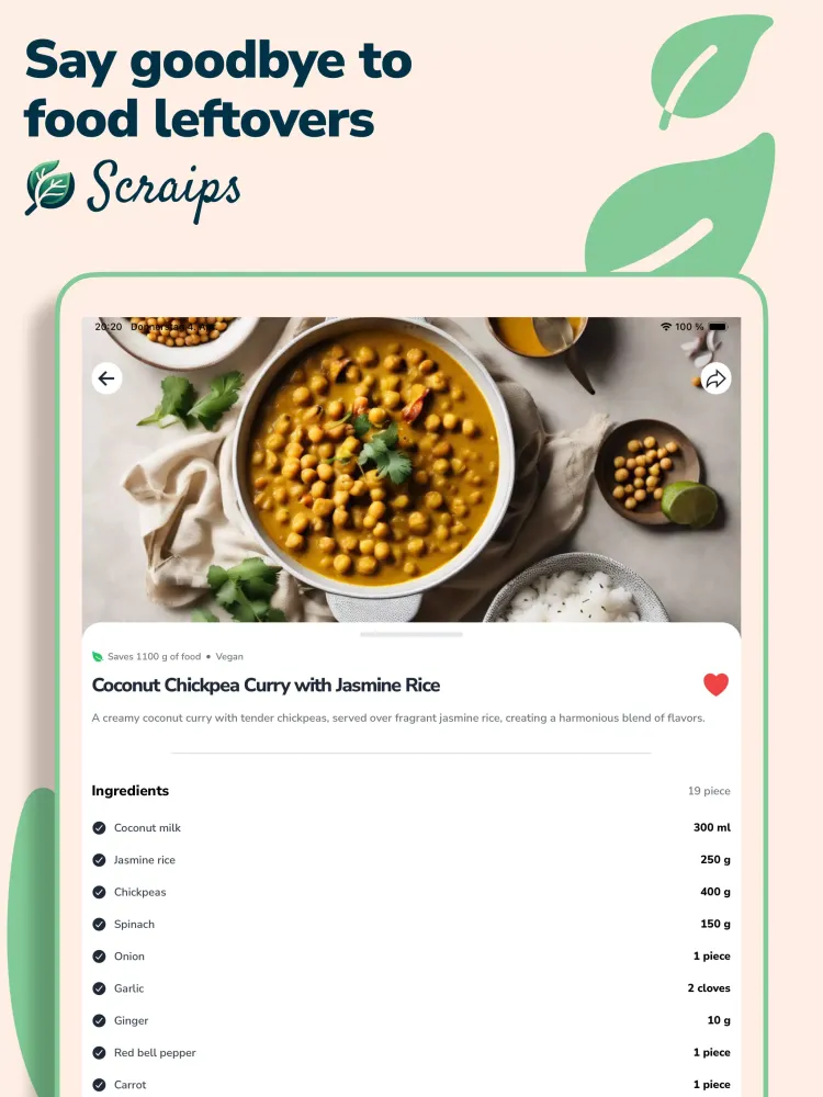 Scraips: Zero Food Waste スクリーンショット