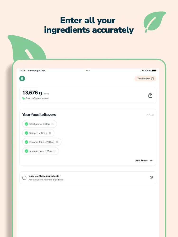 Scraips: Zero Food Waste スクリーンショット