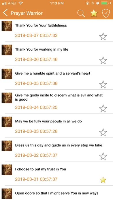 Zrzuty ekranu Prayer Warrior-Daily Prayer