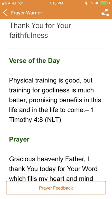 Zrzuty ekranu Prayer Warrior-Daily Prayer