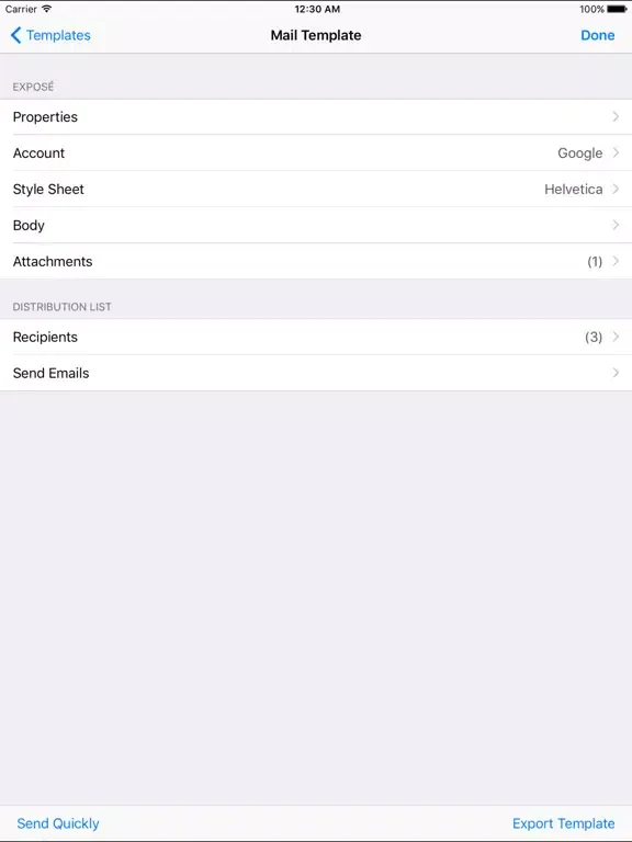 Mailer - Newsletters and Group Mail with HTML iPad 应用截图