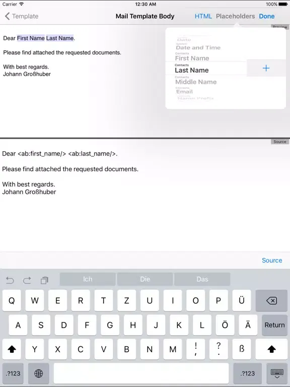 Mailer - Newsletters and Group Mail with HTML iPad 应用截图
