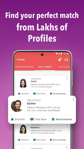 Christian Matrimony App Screenshots