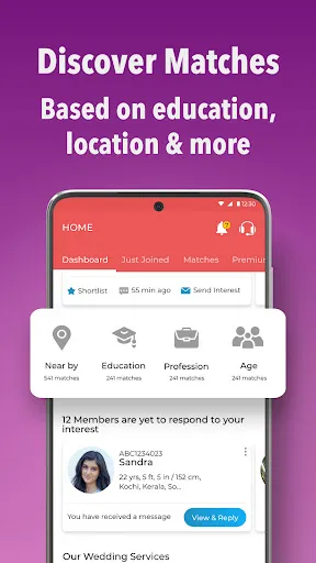 Christian Matrimony App Screenshots