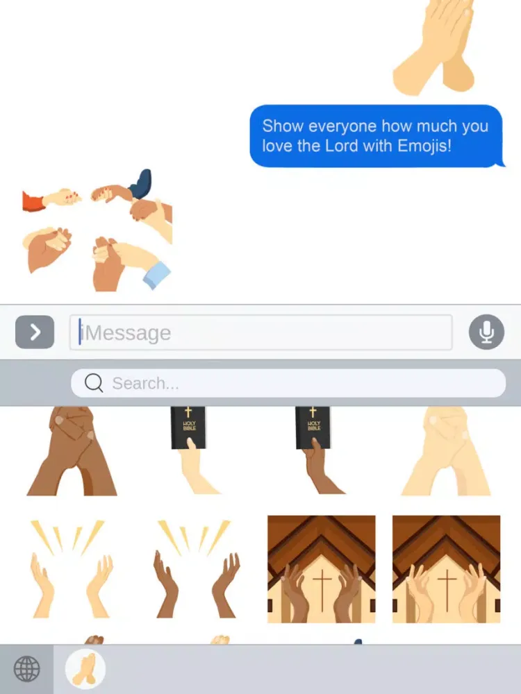 ChristianMoji - Christianity Emojis & Stickers iPad  سکرین شاٹس