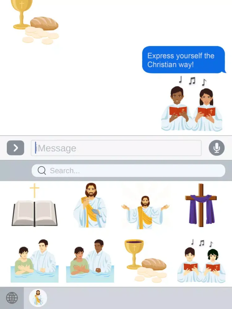 ChristianMoji - Christianity Emojis & Stickers iPad  سکرین شاٹس