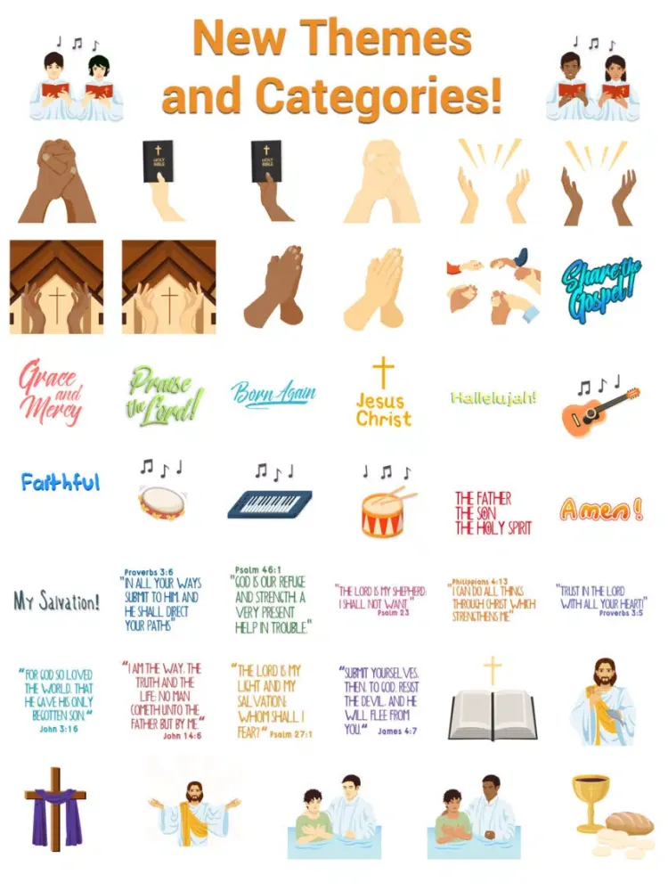 ChristianMoji - Christianity Emojis & Stickers iPad  سکرین شاٹس