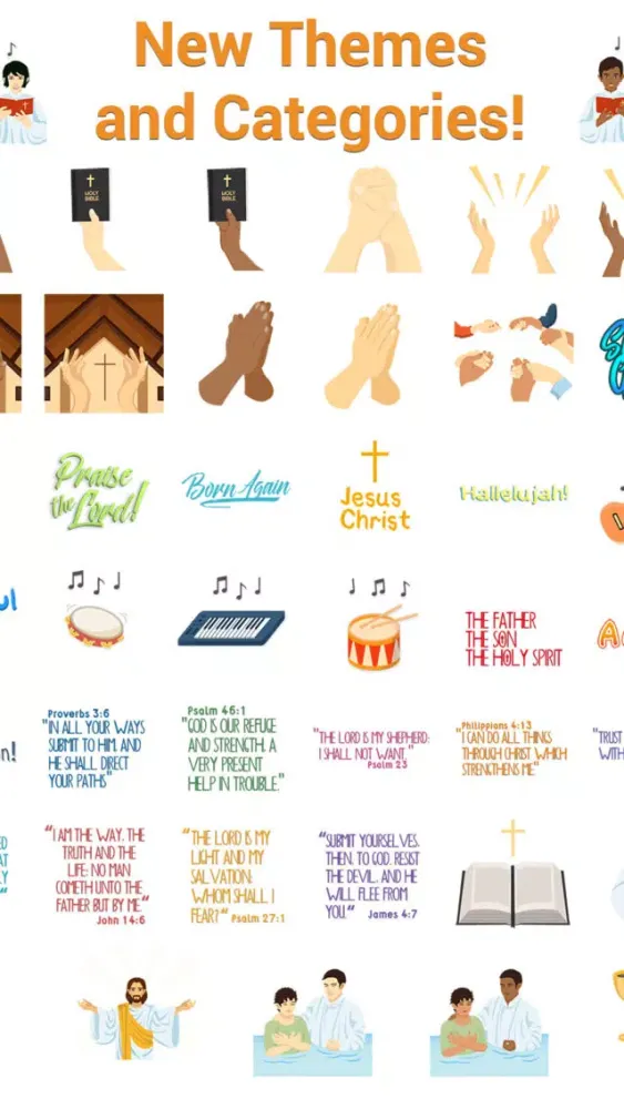 ChristianMoji - Christianity Emojis & Stickers سکرین شاٹس