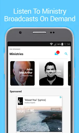 Captures d'écran de Christian Radio