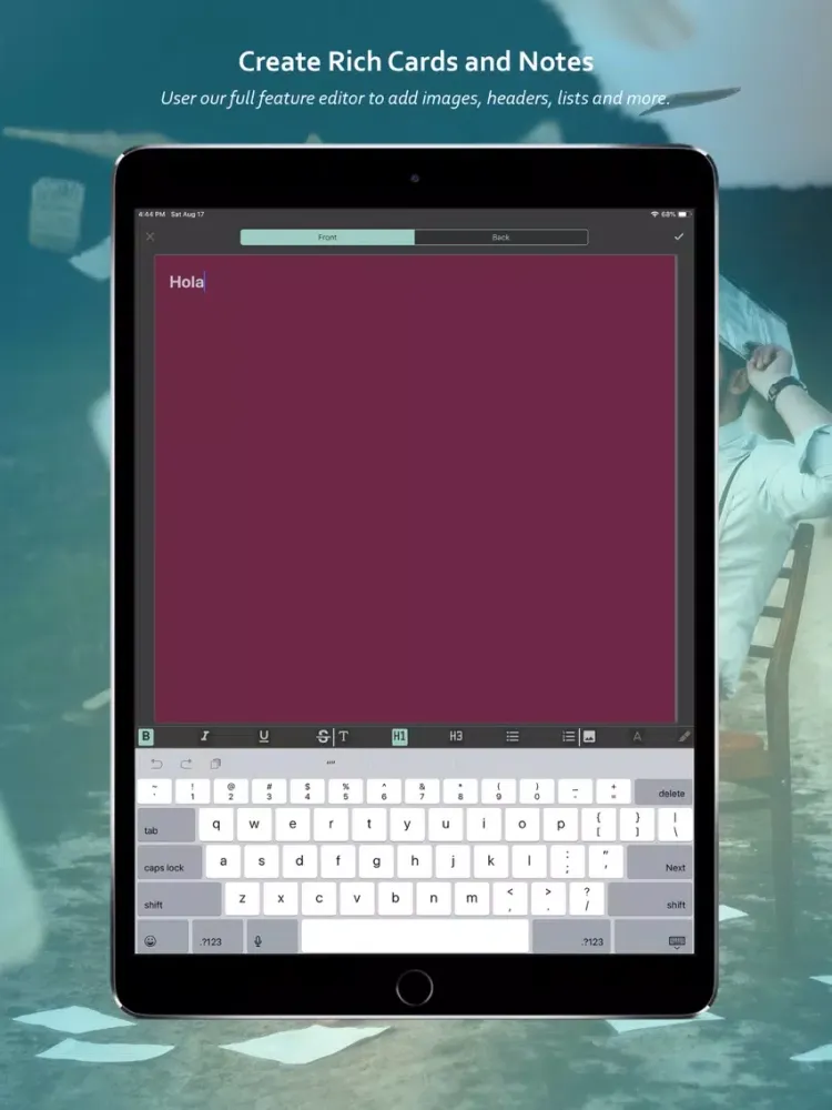 Fefet: Learn Flashcard & Note iPad  स्क्रीनशॉट