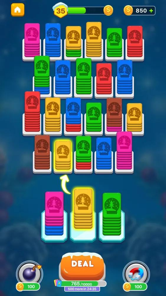 Christmas Card Shuffle Sort Screenshots