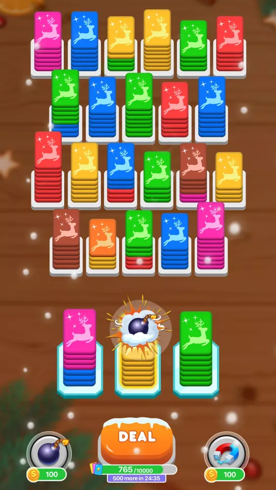 Christmas Card Shuffle Sort Screenshots