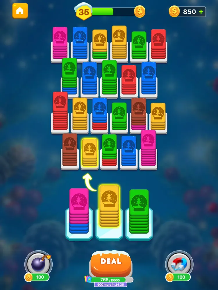 Christmas Card Shuffle Sort Screenshots