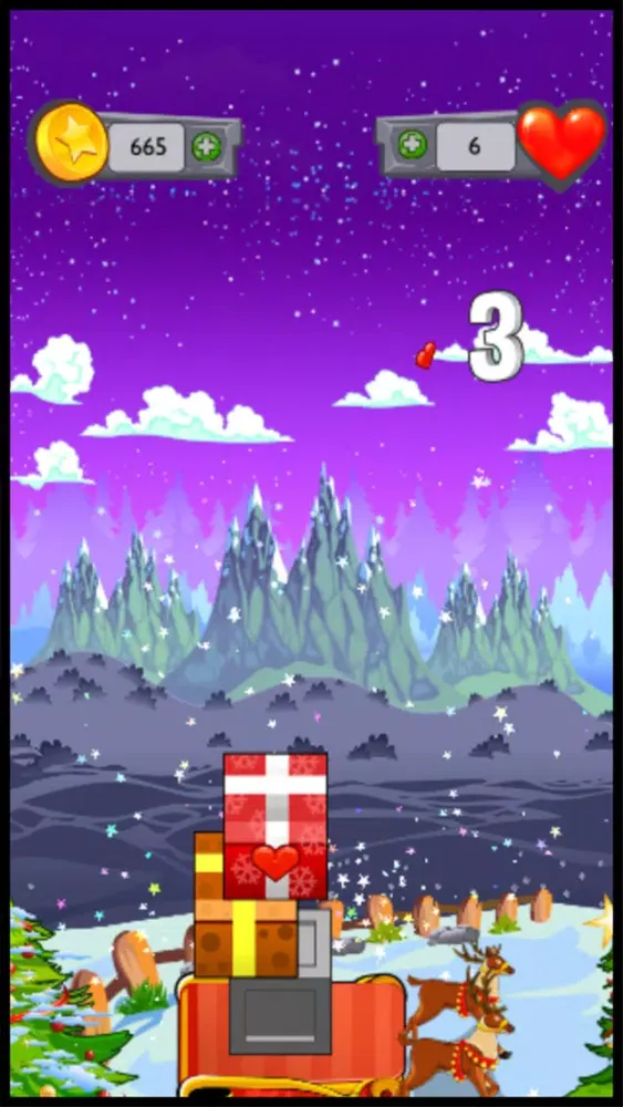 Zrzuty ekranu Amazing Christmas Block Tower Madness - use your fingers to push the circle & squares a-cross!