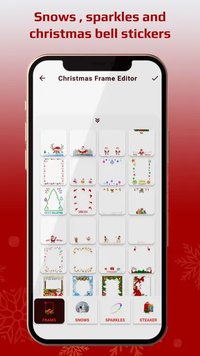 Tangkapan skrin Christmas Photo Fram Editor