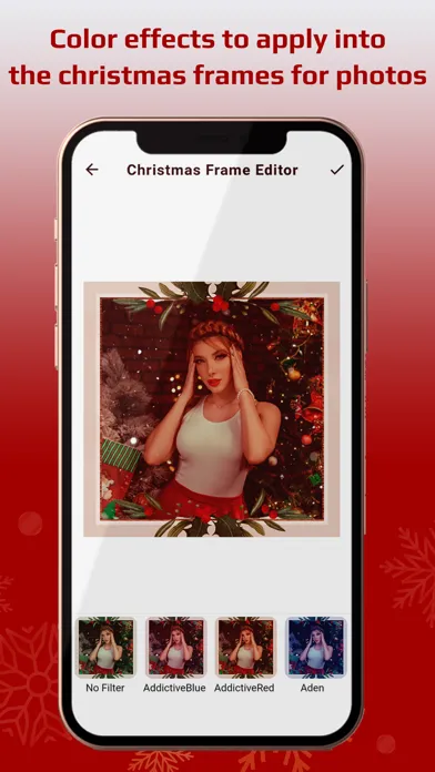 Tangkapan skrin Christmas Photo Fram Editor