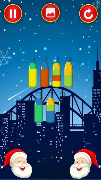 Capturas de tela do Christmas Color Fun-Pour Game