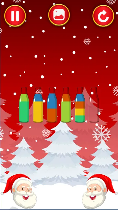 Capturas de tela do Christmas Color Fun-Pour Game